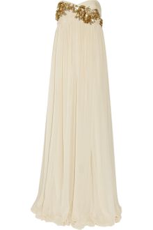 Robert Rodriguez Embellished Silk-chiffon Gown - Lyst