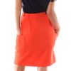 Preen Wool Crepe Kneelength Skirt in Orange - Lyst