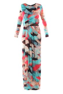 Saloni Karla Cloud Print Dress - Lyst