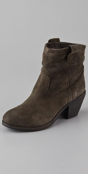Ash Nina Suede Booties - Lyst