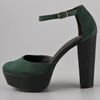 Diane Von Furstenberg Finn Suede Sandals in Green - Lyst