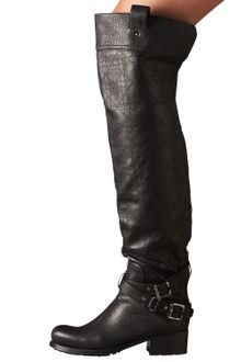 Dior Over-the-knee Biker Motorcycle Boot - Lyst