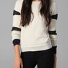 Gryphon Slash Crew Neck Jumper in White (ivory) - Lyst