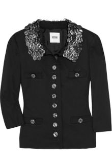 Moschino Cheap & Chic Button-embellished Wool-blend Jacket - Lyst