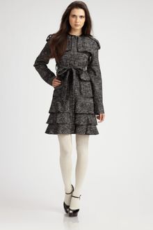 Nanette Lepore Dreamy Tweed Coat - Lyst