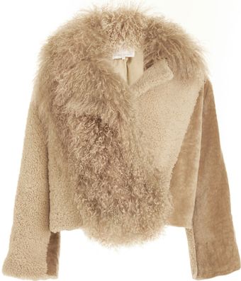 Opening Ceremony Shearling Coat - Lyst