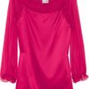 Philosophy Di Alberta Ferretti Silksatin and Chiffon Blouse in Pink - Lyst