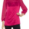 Philosophy Di Alberta Ferretti Silksatin and Chiffon Blouse in Pink - Lyst