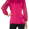 Philosophy Di Alberta Ferretti Silksatin and Chiffon Blouse in Pink - Lyst
