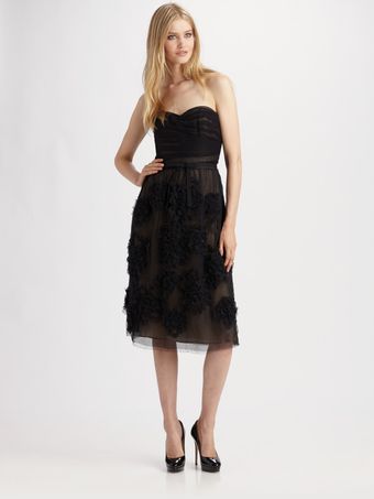 Robert Rodriguez Strapless Dress - Lyst