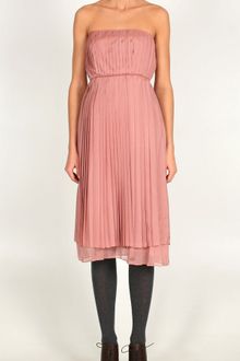 Tibi Silk Chiffon Strapless Dress - Lyst