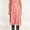 Tibi Silk Chiffon Strapless Dress in Pink (mauve) - Lyst