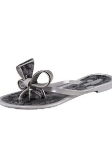 Valentino Bow Jelly Lace Print Thong Sandal - Lyst