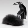 Alexander Wang Simona Rabbit Sandal, Black in Black - Lyst