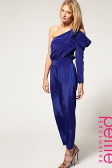ASOS Collection Asos Petite Exclusive One Shoulder Jumpsuit - Lyst