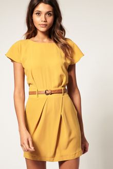 ASOS Collection Asos Mini Tulip Dress with Flute Sleeves - Lyst