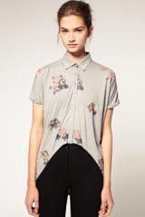ASOS Collection Asos Floral Dip Back Shirt