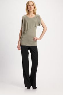 Boss Black Drape Front Tank - Lyst