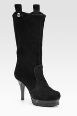 Fendi Winter Tale Suede Mid-calf Boots