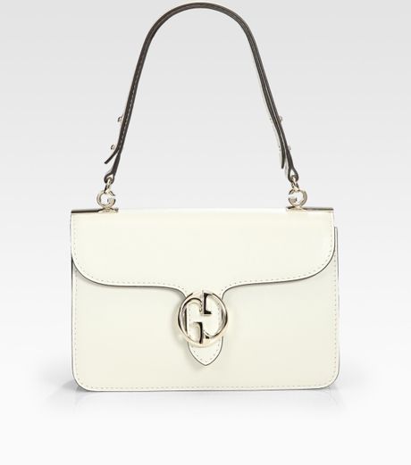 Gucci Medium Shoulder Flap Bag in Beige (mysticwhite) - Lyst