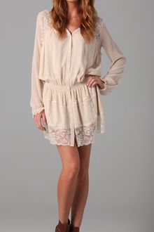 Haute Hippie Peasant Lace Dress - Lyst