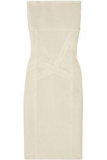 Hervé Léger Strapless Bandage Dress - Lyst