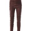Isabel Marant Stretchleather Leggings in Purple (burgundy) - Lyst