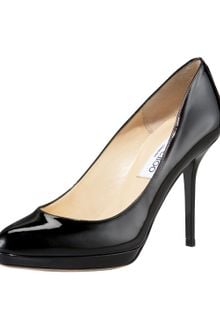 Jimmy Choo Patent Platform Pump - Lyst