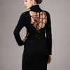 Mcq By Alexander Mcqueen Cutout Sweater Dress in Black - Lyst
