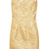 Moschino Metallic Brocade Dress in Gold - Lyst