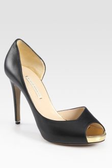 Nicholas Kirkwood Leather Dorsay Pumps - Lyst