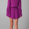 Parker Double Flared Sleeve Dress in Purple (violet) - Lyst