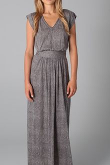 Rebecca Taylor Snake Print Maxi Dress - Lyst