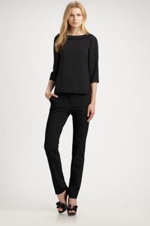 RED Valentino Point Desprit Lace Back Top - Lyst