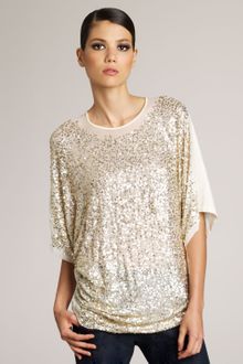 Stella McCartney Sequined Tee - Lyst