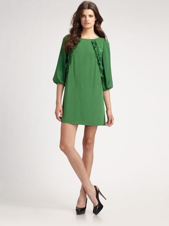 Tibi Silk Crêpe De Chine Dress - Lyst