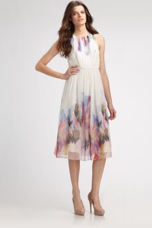 Tibi Aurora Silk Floral Dress - Lyst