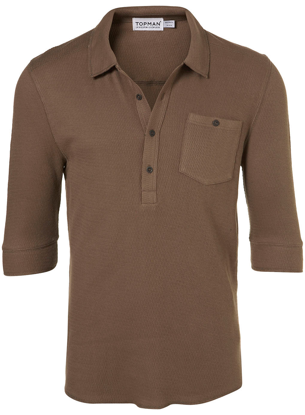 brown waffle shirt