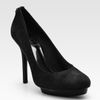 Tory Burch Mandy Suede Highheel Pumps in Black - Lyst