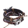 Asos Collection Asos Eagle Leather Wrap Around Cuff Bracelet in Purple for Men (blackpurple) - Lyst