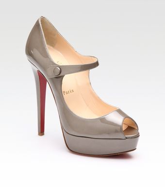 Christian Louboutin Bana 140 Patent Mary Jane Pumps - Lyst