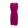 Reiss Silk Drape Dress in Pink (fuchsia) - Lyst