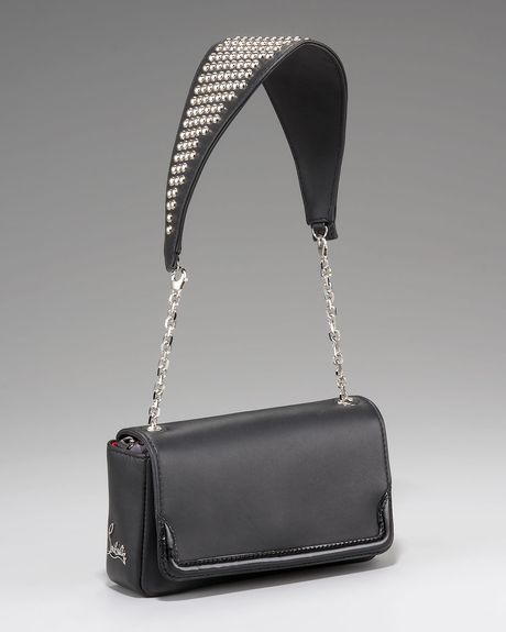 Christian Louboutin Artemis Studded Shoulder Bag in Black - Lyst
