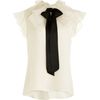 Prabal Gurung Collared Shirt in White (ivory) - Lyst