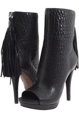 Vera Wang Lavender Peep-toe Ankle Boot