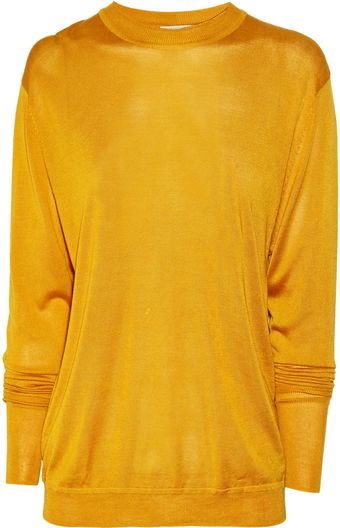 Acne Etienne Fine-knit Silk Cutout Sweater - Lyst
