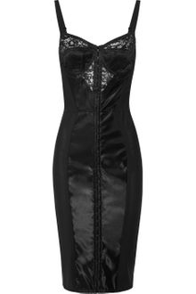 Dolce & Gabbana Lace and Satin Bustier Dress - Lyst