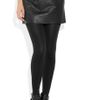 Maje Jalouse Leather Mini Skirt in Black - Lyst