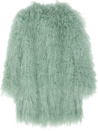 Philosophy di Alberta Ferretti Mongolian Shearling Coat - Lyst