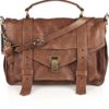 Proenza Schouler Ps1 Large Leather Satchel in Brown (chestnut) - Lyst